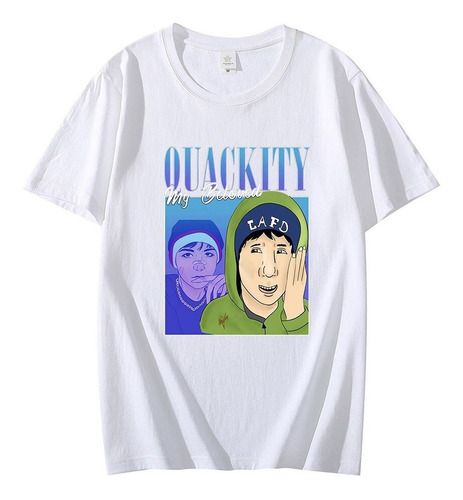 Playera Casual Quackity My Beloved Merch Con Estampado