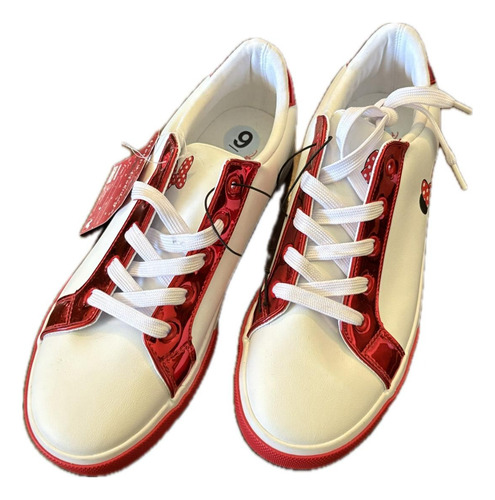 Minnie Mouse (disney) Tenis Talla 9us Color Blanco, Nuevos