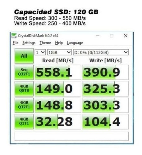 Disco duro interno SSD Xray Disk de 120 GB y 2,5 unidades, portátil