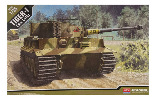 Tanque German Tiger I Ver. Late 1/35 Academy 13314 Maqueta