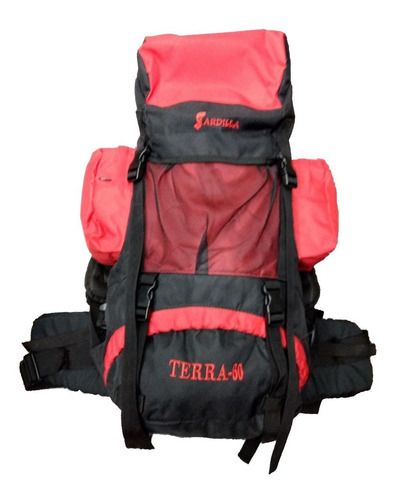 Mochila Mochilero Terra 60 Lts Camping Varillas De Aluminio