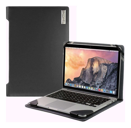 Funda Cuero Negra Para Portatil Lenovo Yoga 6 Gen 8 13.3