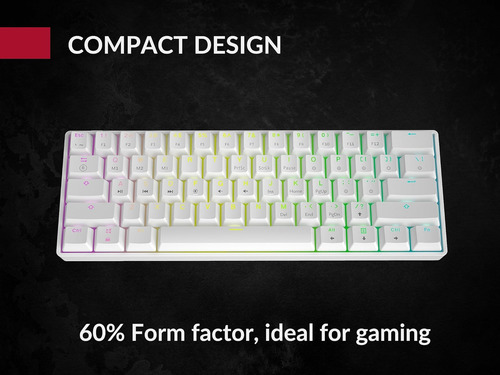 Teclado De Juegos Mecánicos Gk61 - 61 Teclas Multi Color Rgb