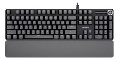 Teclado Gaming Usb Philips Retroiluminado Reposamuñecas  