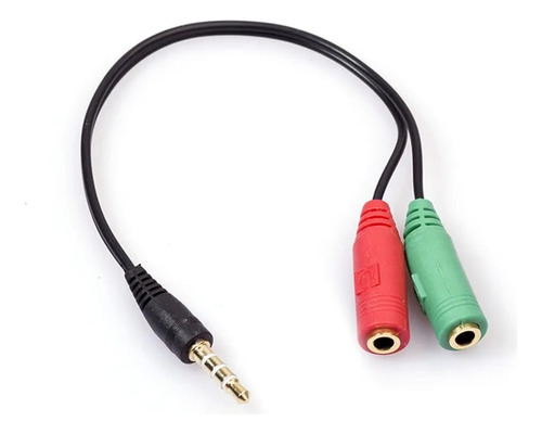 Cable Adaptador Splitter Audio 3.5mm Audífono Micrófono