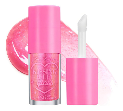 Too Face Kissing Jelly Lip Oil Gloss Juicy Lip Oil Acabado Brillante Color Bubble Gum