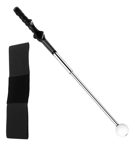 Telescópico Calentamiento Stick Correa De Entrenador Negro