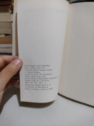 Gilbert Cesbron Soltad A Barrabás S21 (Usado)
