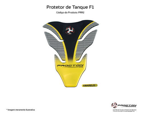 Adesivo Protetor De Tanque Resinado  Procton F1 (universal)