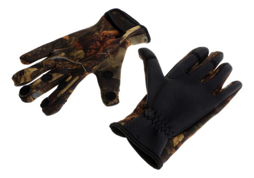 1 Par De Guantes Transpirables Secado Ajuste L Camuflaje
