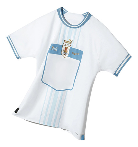 Camiseta Puma Uruguay Away 22 Blanca - Menpi