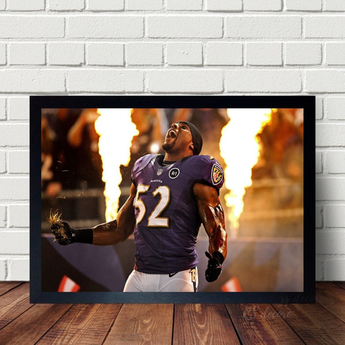 Quadro Poster  Baltimore Ravens Ray Lewis A3