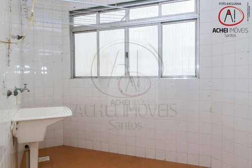 Imagem 27 de 30 de Apartamento Com 2 Dormitórios, 2 Banheiros, Dependência Completa, 1 Vaga, À Venda, 90 M² Por R$ 460.000 - Ponta Da Praia - Santos/sp - Ap10926