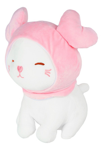 Miniso Peluche De Gatito Con Orejas De Corazón 32x32 Cm