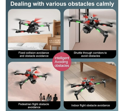 Dron Profesional 4k + 3 Cámaras + 4 Battery + App + 5g + Bag