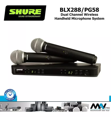 Microfono Inalambrico Shure BLX288/PG58