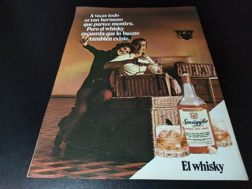 (pb320) Publicidad Clipping Whisky Old Smuggler * 1972