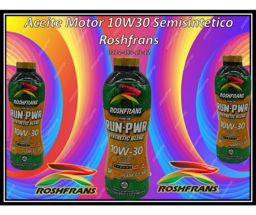 Aceite Motor 10w30 Semisintetico Roshfrans 