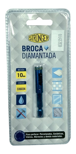 Mecha Broca Diamantada P/ Porcelanato 10mm Stronger