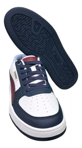 Tenis Jr Puma Caven 2.0 Azul Marino Vino 393837 03