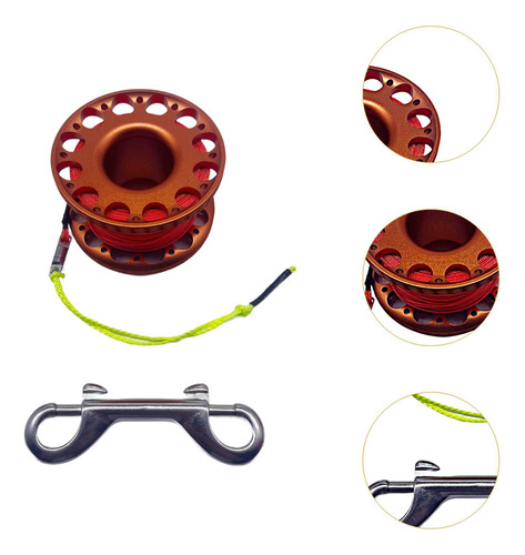 Carrete De Buceo, Carrete De Bobina De Buceo Carrete Naranja