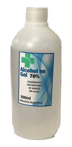 Alcohol En Gel 70% Sanitizante Antibacterial 500 Ml Botella