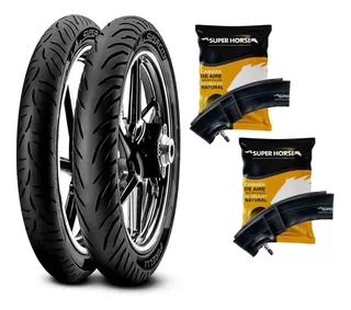 Kit Cubiertas Pirelli Super City Honda Cg Titan +camaras Sh