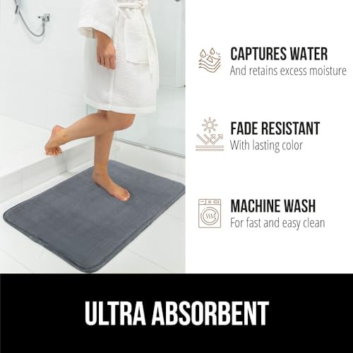 Alfombra De Baño De Espuma Viscoelastica Gruesa Alfombrilla