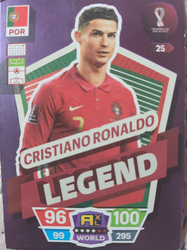 Carta Adrenalyn Xl Legend Cristiano Ronaldo- La Plata