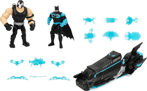 Set De Figuras De Acción Batman Moto Tank Dc Comics