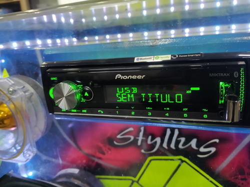 Caixa Som Automotivo Trio Sub Tweter Acrilico Pioneer Mtx