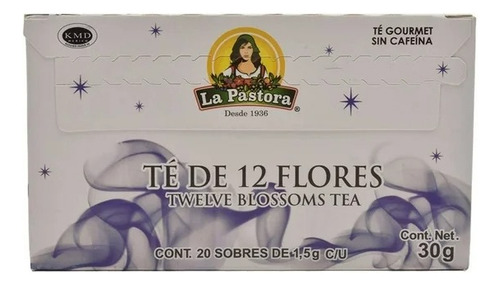 Té De 12 Flores La Pastora 20 Sobres De 1.5 G C/u