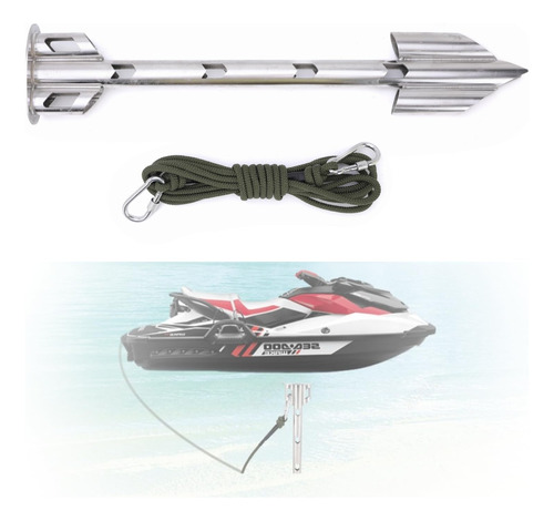 Anclaje Barco Ancla Jet Ski Jetski Arena Agua Poco Profunda