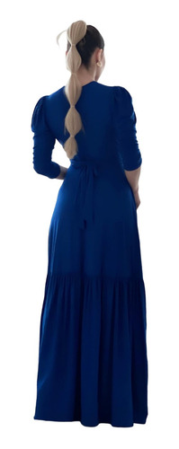Imagem 4 de 4 de Vestido Longo Estampado Use De Varias Formas Saia Mult