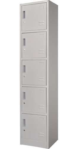 Locker Metalico 1 A 5 Puertas Casillero Chapa 38.5x34x180cm