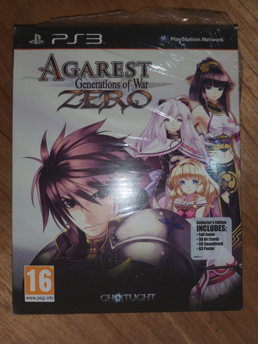 Agarest Zero Generation Of War Collector's Edition Ps3