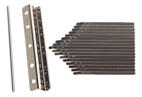 Thumb Piano Bridge Saddle 17 Chaves Set Kit Para Kalimba Diy