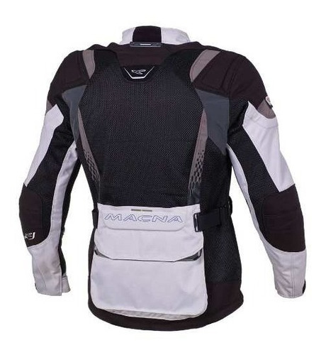 Imagen 2 de 10 de Campera Cordura Macna Furio Gris Claro-negro-gris Pardo