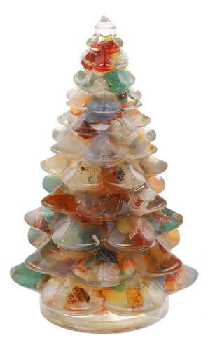 Figura De Árbol De Navidad De Resina, Mini Árbol De Navidad