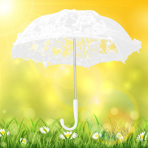 Artesanato Flores Rendas Bordado Guarda-chuva Palco Infantil