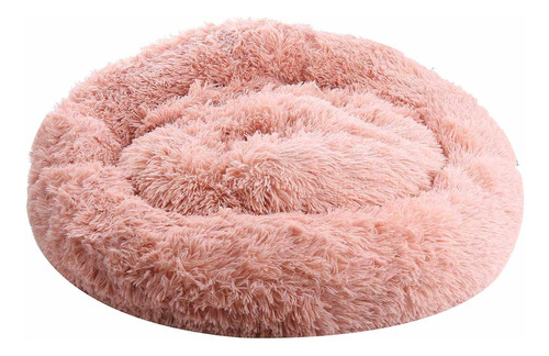 Cama Para Mascotas Ultra Suave 90 Cm Rosa