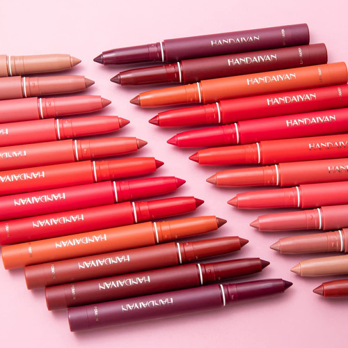Juego De Lápiz Labial De 12 Colores, Lápiz Labial Mate Que N