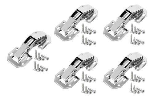 5x Bisagras De Gabinete Bisagras Ocultas 10,3 Cm X 4,4 Cm
