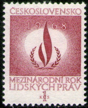 Checoslovaquia Sello Mint Año Mundial Derechos Humanos 1968 