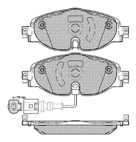 Pastilla De Freno Audi Tt 1.8 - 2.0 Tfsi Tdi Tts 14/ Delante