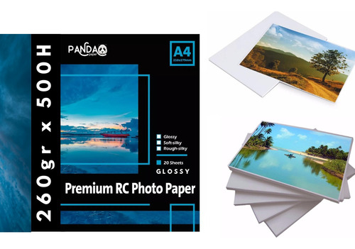 Papel Rc Ultra Premium Glossy A4 500 Hojas Microporo 260g