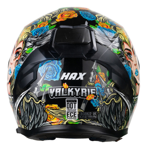 Hax Casco Integral Para Moto. Dot + Ece 06. Force Valkyrie