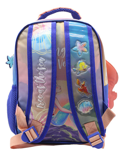 Mochila La Sirenita 12puLG Jardín Colonia Colores Diseño