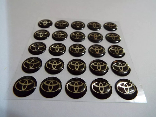 Emblemas / Adesivos Chave Canivete Logo Toyota 14 Mm(1,4cm )