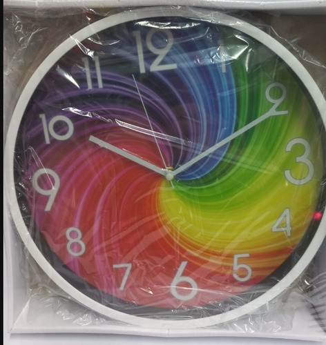 Relógio De Parede Diversidade Colorido Moderno 30cm 